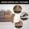 PrinceDeco Velvet Couch Covers for Sofa Soft 4 Pieces Couch