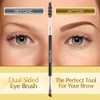 Duo Eyebrow Brush by Keshima - Premium Quality Angled Eye