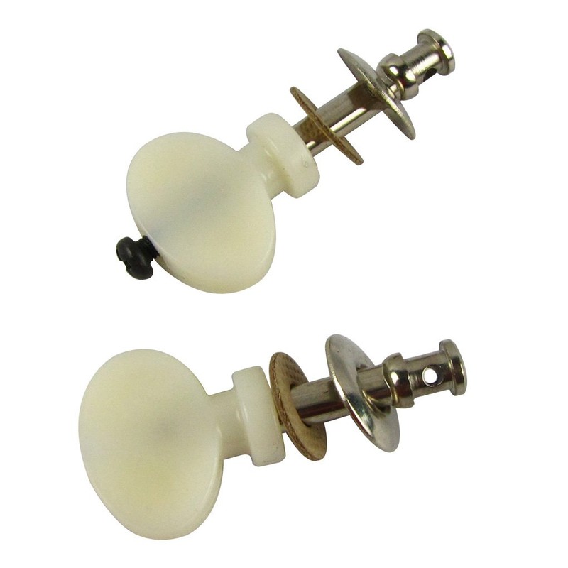 FLEOR White Ukulele Tuning Pegs Pin Machines Tuners Pack of