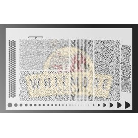 NS v3 Mesh Fishing Lure Airbrush Stencil - Mylar Reusable (7.5 Mil Mylar)