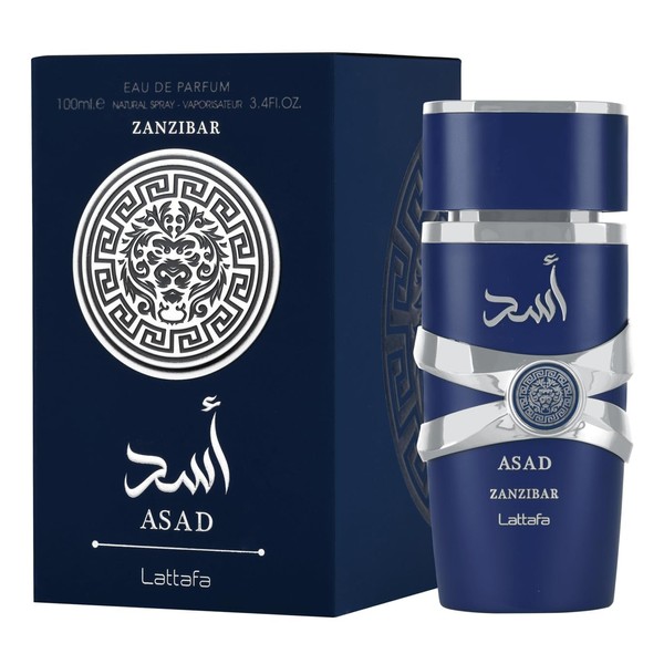 Lattafa Asad Zanzibar for Men Eau de Parfum Spray. 3.4