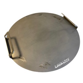 LavaLock Flat top Griddle Grate for Weber 26" Kettle, Thick Steel with Handles
