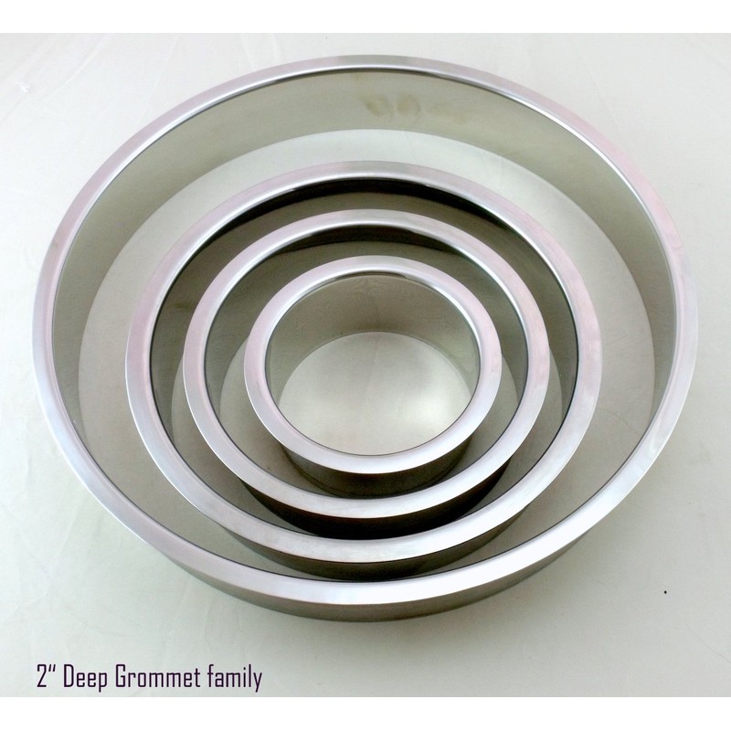 Hardware Concepts Polished Stainless Steel 10" x 2" Trash Grommet…