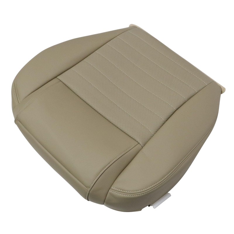 Priprilod Perforated Tan Driver Side Bottom Replacement Seat Cover Fit