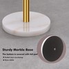Gold Paper Towel Holder Countertop, with Weighted Marble Base for
