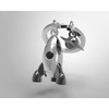 Fusée Solar Planet Keyring, Black, Silver, One Size
