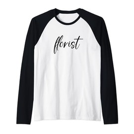 Florist Wedding Florist & Flower Arranger Floral Specialist Raglan Baseball Tee