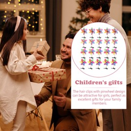 Angoily 48pcs Random Style Windmill Hair Clips for Women Girls Duckbill Hair Accessories Comfortable Non-