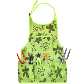 Green Thumbz Oxford Cloth Gardening Apron - 14 Pockets Waterproof Aprons for Women Aprons for Men - Multipurpose Aprons for Gardening, Cooking, Cleaning and Woodworking - Green Apron with Pockets