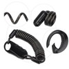 L-04 Black Zinc Alloy Bicycle Helmet Cushion Wheel U Shape