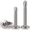 VGBUY 180pcs Self Drilling Screws for Metal,#8 x 3/4 Inch