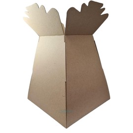 INERRA Florist Boxes - Living Vases for Flower Bouquet Box Making - Pack of 10 (Kraft)