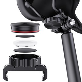 DLENP Bicycle Mount for AirTag, AirTag Holder Hidden on Saddle for Bicycle Saddle, Waterproof GPS Tracker Bicycle Accessories with Theft Protection, Compatible with Mountain Bikes, Road Bikes