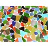 Lanyani Glass Mosaics Pieces Stained Glass, Assorted Colors and Shapes,