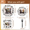 96PCS Dog Plates and Napkins Party Supplies Dachshund Birthday Party