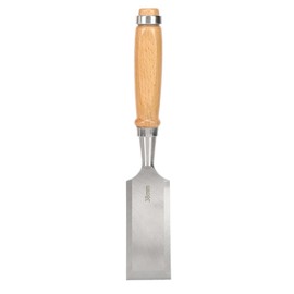 Cr-V 38 mm Flat Chisel, Professional Woodworking Tool Wooden Handle Hardware Tools Industrial Accessories
