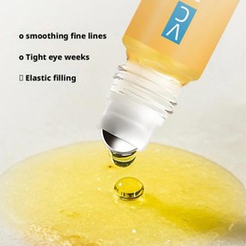 VC Rollerball Eye Serum – Brighten Dark Circles & Reduce Puffiness with Lutein Essential Oil. Anti-Wrinkle Formula to Smooth Eye Bags & Revitalize Skin. Compact Roller for Easy Application