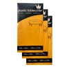ROYAL7 3 Pack Yellow, Rectangle Disposable Plastic Tablecloth for Picnic,
