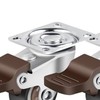 4PCS 1in Plate Caster Wheels Swivel Casters Lockable Heavy Load
