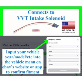 fits Kia VVT Intake Solenoid Variable Valve Timing Connector Plug Harness Wiring