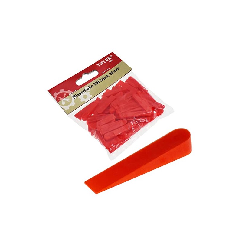 Tifler Tile Wedges Pack of 100 30mm 0.5-4.8mm Tile Spacers