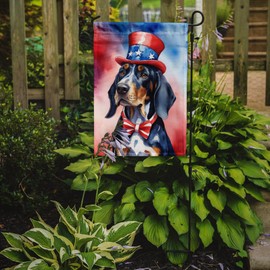 Caroline's Treasures DAC5662GF Bluetick Coonhound Patriotic American Garden Flag Mailbox Flag Decorative Yard Flag Banner Outside Patio Artwork Yard Flower Beds, Garden Size, Multicolor