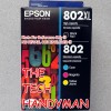 Epson 4-PACK EPSON GENUINE 802XL BLACK & 802 COLOR INK
