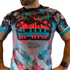 No Bull Jiu Jitsu Rash Guard - Miami Vice Style - M