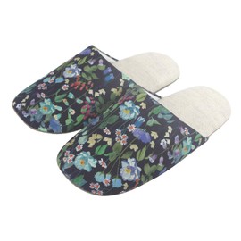 DDintex DDintex FLORET LONDON Slippers 02 Fairy Tail Forest Navy 9.1 - 9.8 inches (23 - 25 cm) [With Liberty Print]