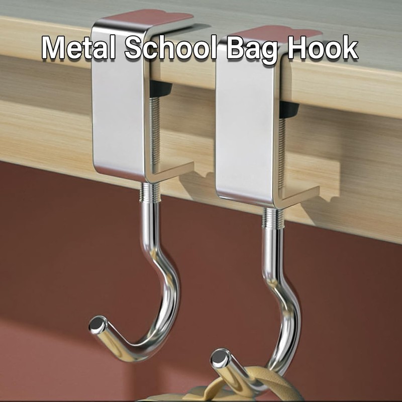 DYOUen 4pcs Desk Hook Bag Holder Adjustable Clip Purse Hanger