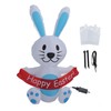 Easter Inflatable Bunny 4FT 210T Polyester IP44 Waterproof Easter Blow