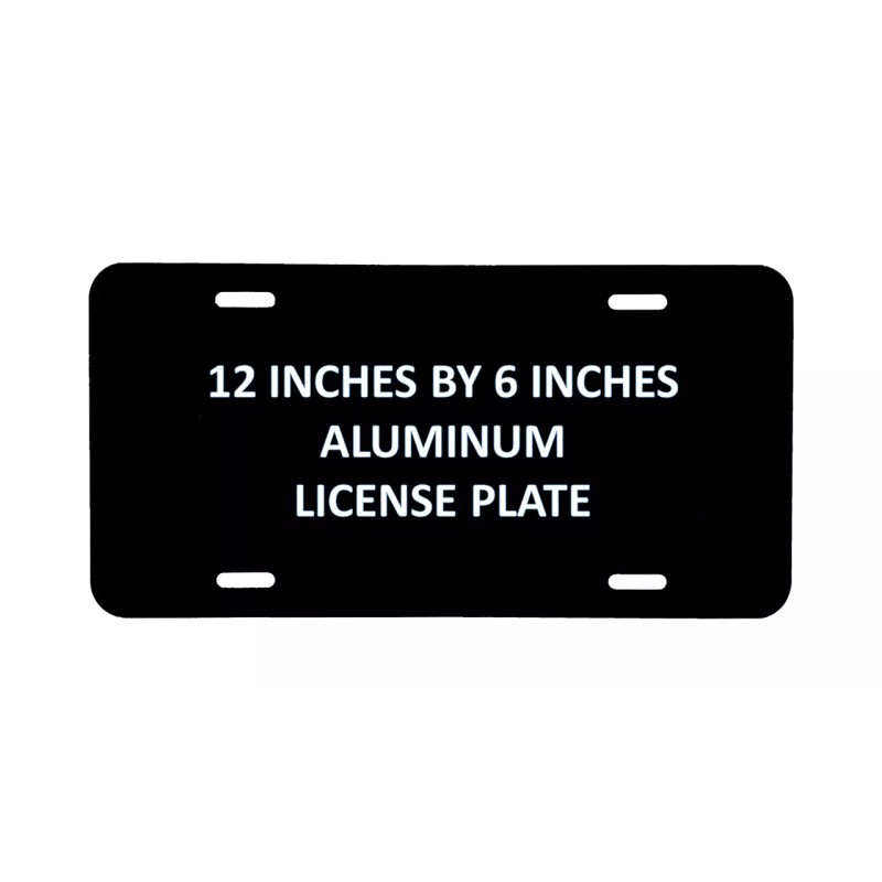 Unbranded Engraved Atlanta Braves Car Tag Laser Engraved Black Metal