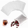100 Pcs Disposable Loose Leaf Tea Empty Bags with Drawstring,Tea