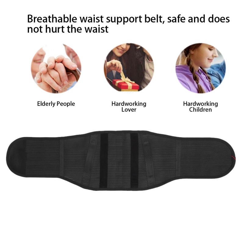 Breathable Waist Belt Lumbar Protection Waist Support Brace for Men