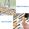 Thanksgiving Sink Faucet Absorbing Mat Autumn Pumpkin Floral Absorbent Fast