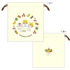 Toshin Pack 605260 Noraneko-Gunn Drawstring Pudding Alamodo Kinchaku Bag Drawstring