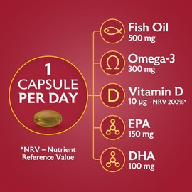 Seven Seas Omega-3 Fish Oil with Vitamin D 30 Capsules