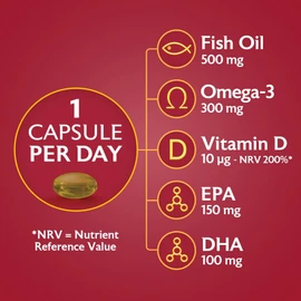 Seven Seas Omega-3 Fish Oil with Vitamin D 30 Capsules