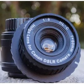 Holga Glass Lens 60 mm f/8, Manual Focus Lens for Canon EOS DSLR Camera