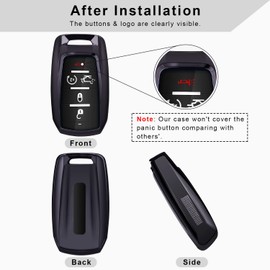 QBUC for RAM Key Fob Cover with Keychain Clip Soft TPU Key Case Compatible with 2019 2020 2021 2022 Dodge Ram 1500 2500 3500 4500 5500 Smart Remote Accessories (Purple)