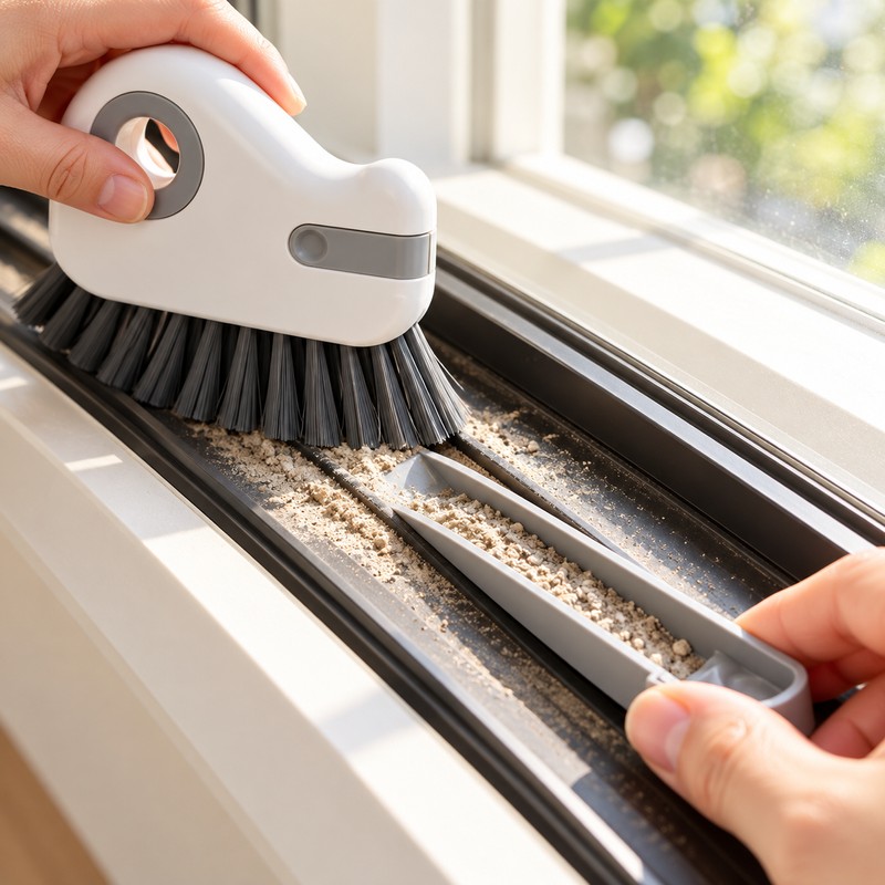 Multi‑Slot Handheld Cleaning Brush, Household Gap Cleaner Tool for Floor