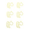 100pcs Paper Clips Cute Duck Shaped Decorative Metal Paperclips with