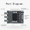 Power Amplifier Module Dual Channel Subwoofer 100Wx2 DC12‑24V BT 5.0
