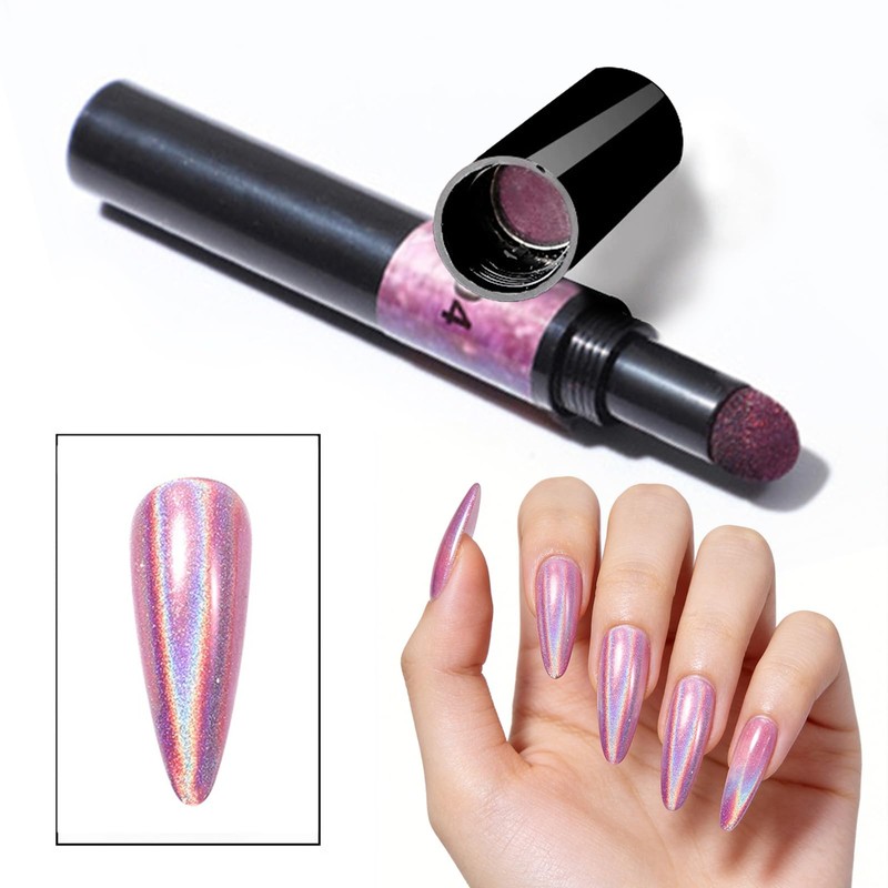 DANNEASY Air Cushion Chrome Powder Nail Pen Set (2 PCS)
