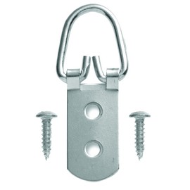 HangZ 10009 2 Hole D Ring Hangers with Screws 75lb 50pack