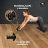 Kit Rodillo Abdominal Barras Push-up Cuerda Para saltar Ejercitador Mano