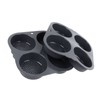 4 Cup Hamburger Bun Pan Dishwasher Safe Silicone Hamburger Bun