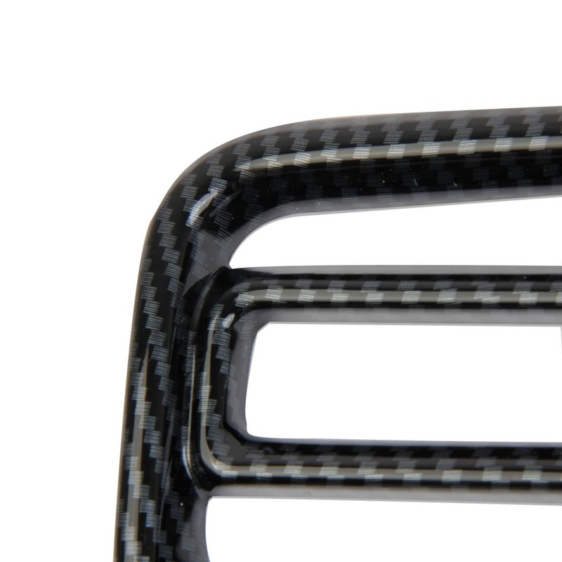 Carbon Fiber Dashboard Air Vent AC Outlet Trim Cover for