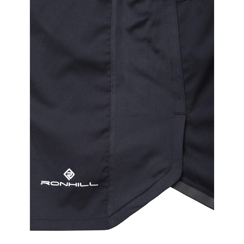 Ronhill Running, Men's Tech 5" Short, All Black with Reflect,