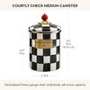 MACKENZIE-CHILDS Enamel Canister, Versatile Kitchen Storage Container for Flour and